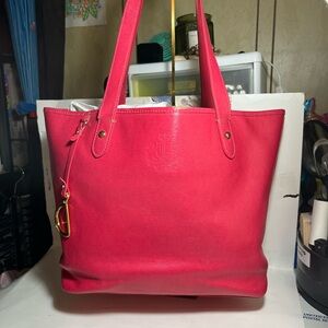 Vintage Lauren Ralph Lauren Vibrant Pink Tote